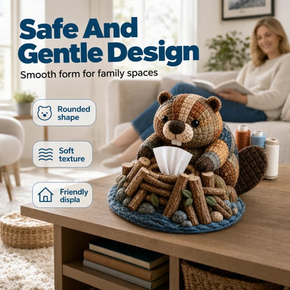 💥[LIMITED TIME 50% OFF]🔥 DIY Dieren Tissuehouder Set | Koala/Otter/Wombat etc. 5 Stijlen | Inclusief Stoffen & Accessoires | Handgenaaid | Woondecoratie