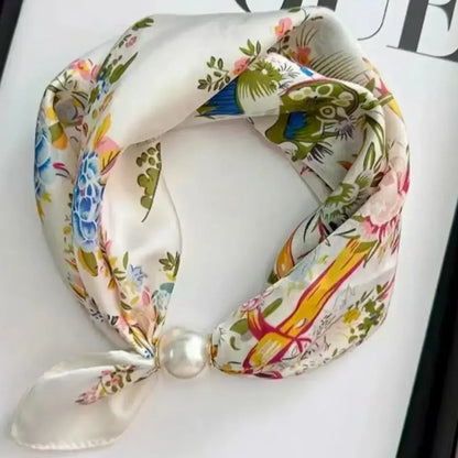 🔥2026 Hot Sale✨ Pearl Necklace Scarf with Magnetic Clasp