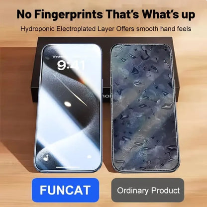 Luxury Privacy Screen Protector for iPhone- Fingerprint Proof, Scratch Resistant