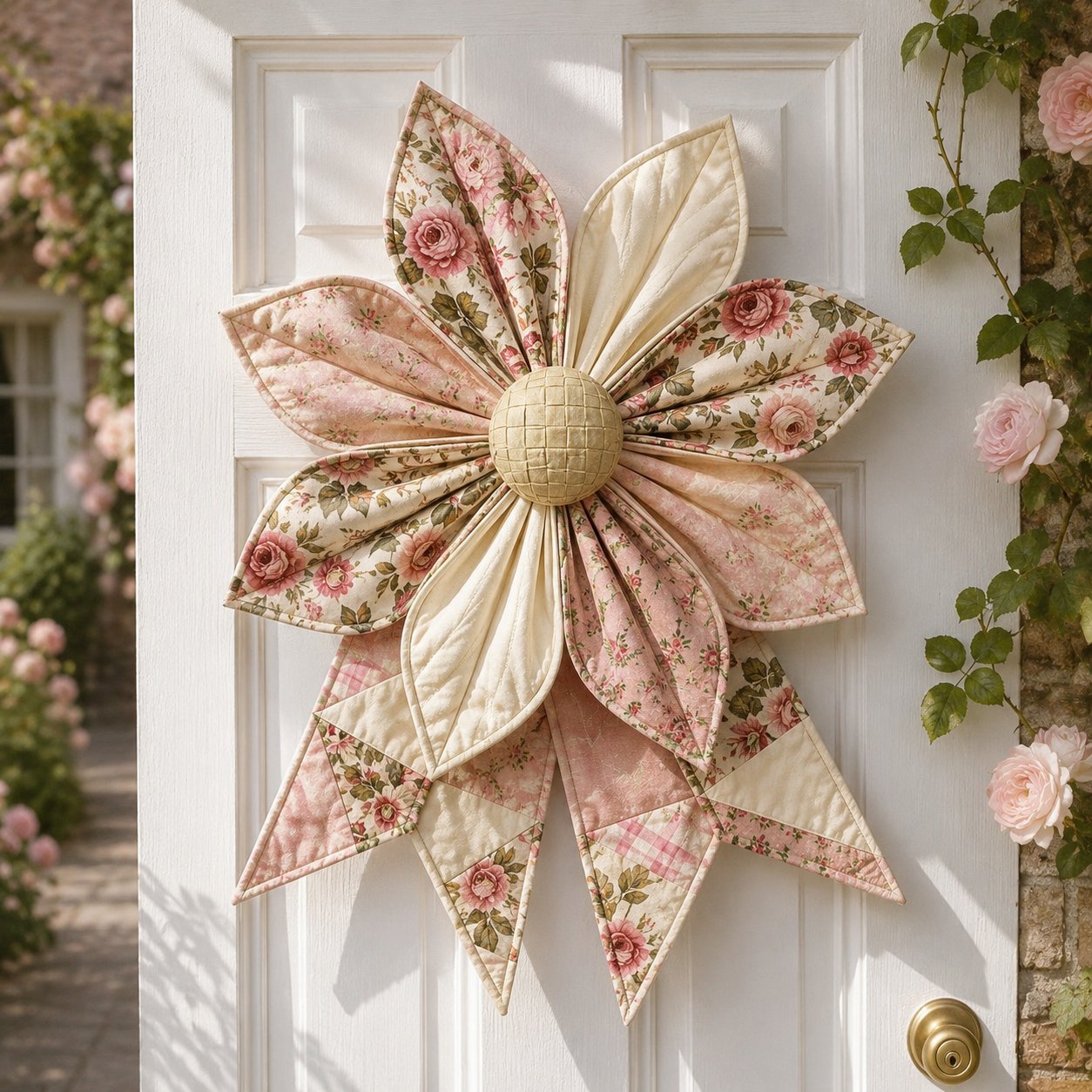 🌸 Beginner-Friendly Oversized Garden Blossom Quilted Bow Sewing Kit | Complete Kit with All Tools & Step-by-Step Guide Included 💕