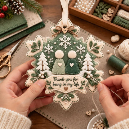Felt Christmas Keepsake Ornament – 4 Meaningful Designs