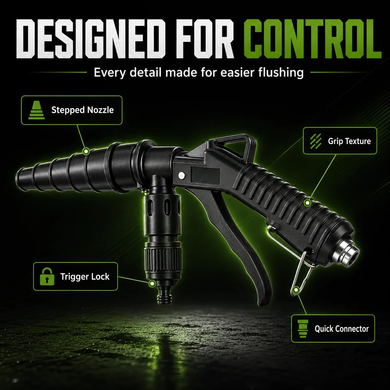 🚗High-Pressure Pulse Flush Gun Kit for Radiator Cleaning