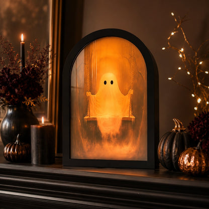 🎃👻 Spooky Halloween Decor Mirror, Gothic Mantel Wall Mirror🕸️