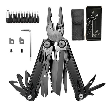 🛠️ 16-in-1 Multitool with Large Scissors – Compact Outdoor Tool