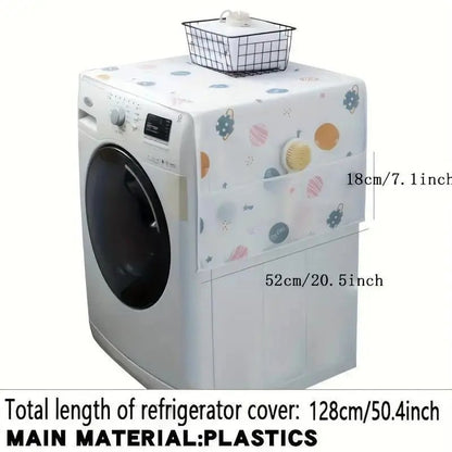 🌼 Daisy Fridge Dust Cover – Waterproof Top Protector with Handy Storage Pockets, Stylish & Functional Kitchen Essential(Buy 2 Free Shipping)