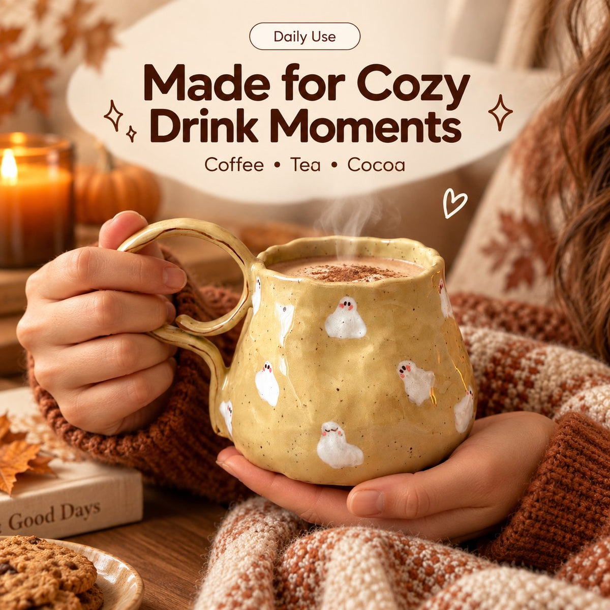👻 Cozy Spirits Handmade Ceramic Mug