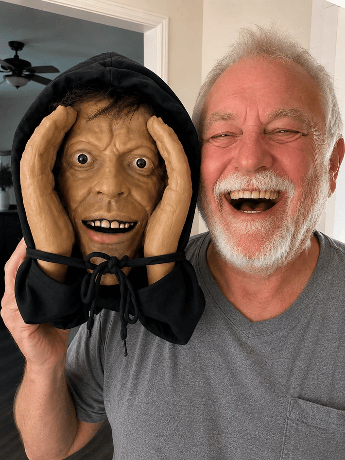 👀 'Stranger' Peeper – Creepy Halloween Window & Doorway Prank Decoration 🎃