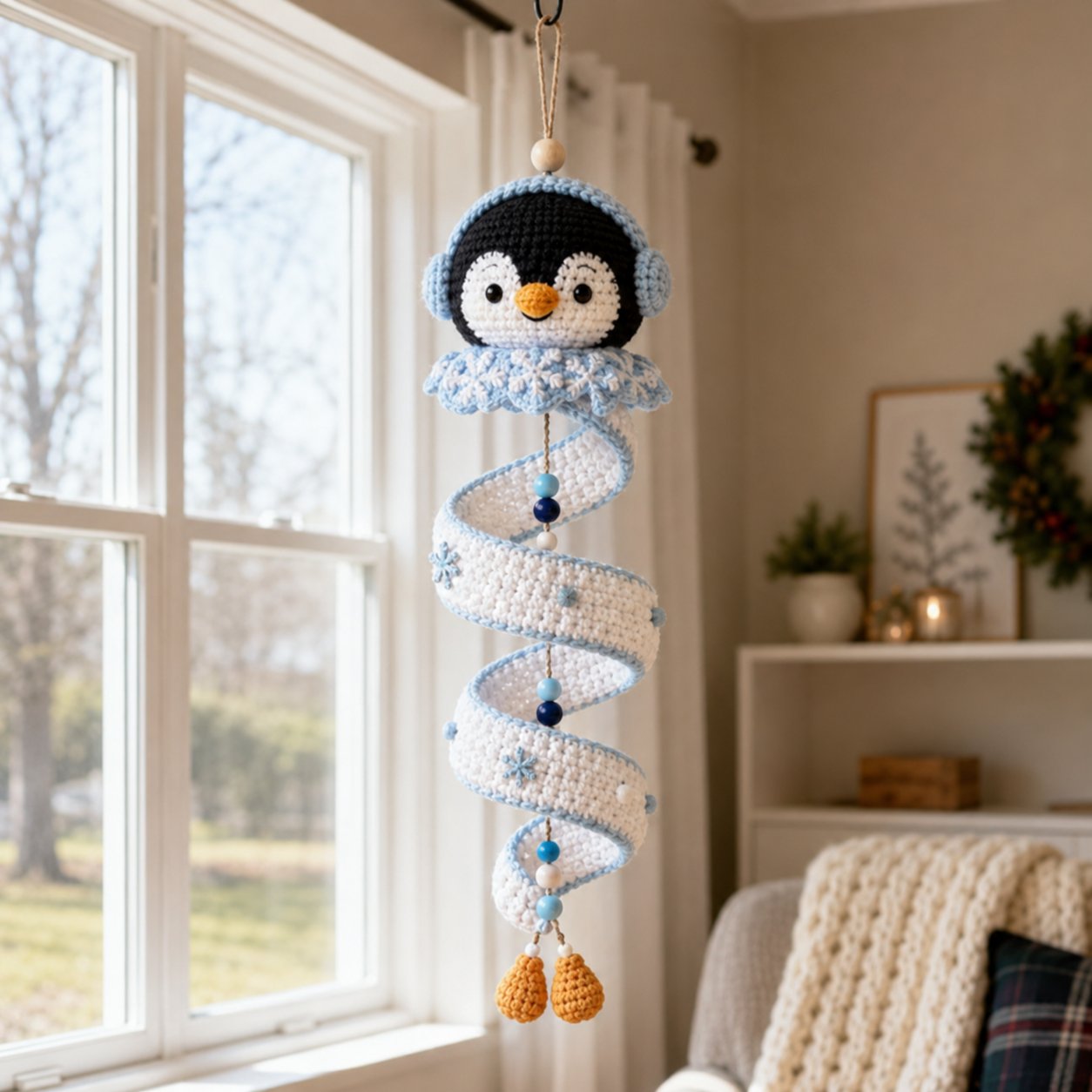 Crochet Christmas Spiral Ornament DIY Kit