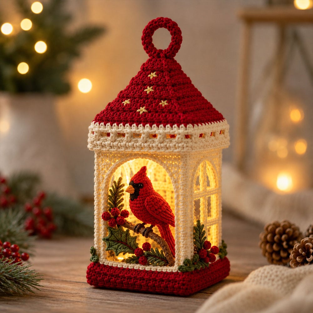 ⏳ Last Day 49% OFF – 🧶Beginner-Friendly DIY Lighted Christmas Crochet Lantern Kit Collection | Complete Kit with Coordinated Yarn, LED Lights & Step-by-Step Guide Included 💕