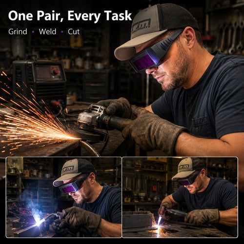 ⚡Multi-Purpose Auto Darkening Welding Helmet with 10PCS Protective Lens Covers