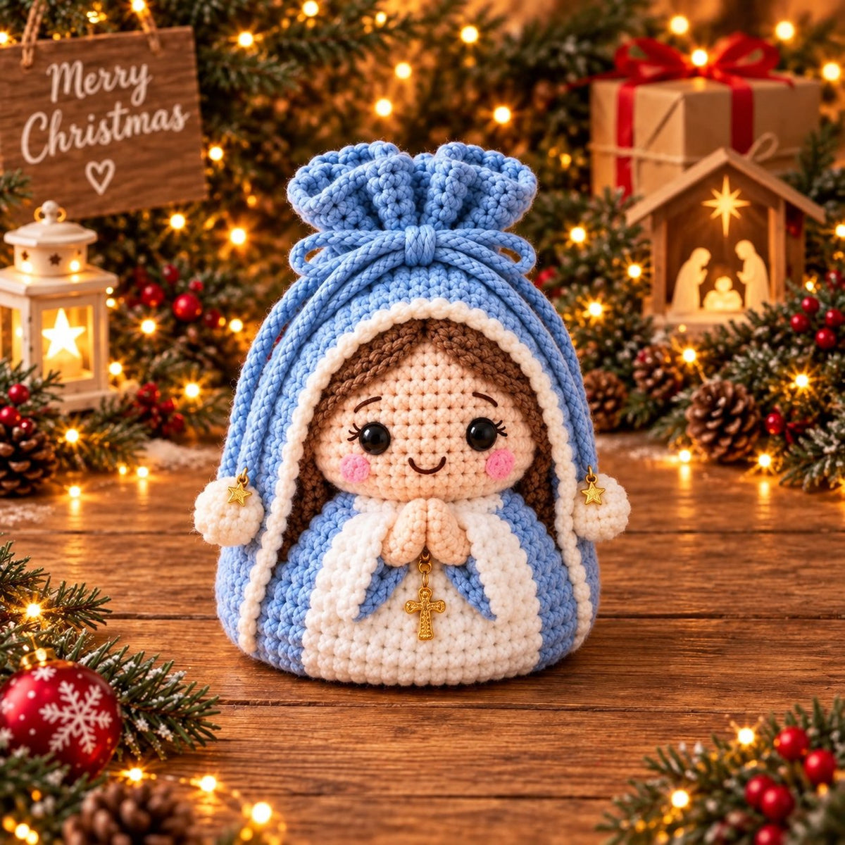 Christmas Crochet Character Gift Pouch – 12 Festive Designs