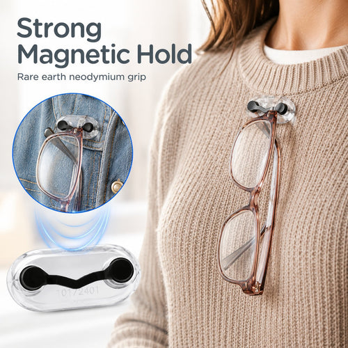 🎉🧲No Damage Clothing Magnetic Glasses Holder(3pcs)