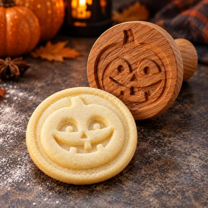 Patterned Wood Cookie Embosser | Seasonal Party & Gift Cookie Prep