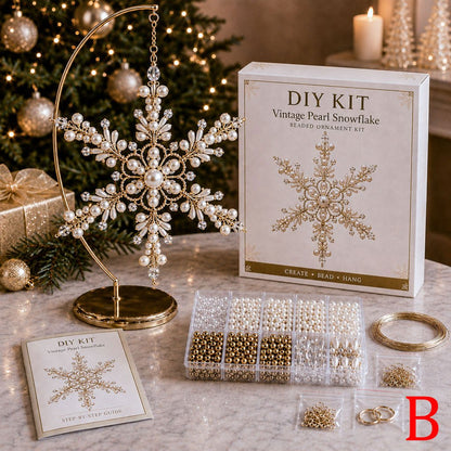 Beaded Snowflake Ornament DIY Kit