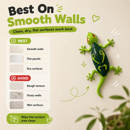Gecko Rush Remote Control Wall Climbing Lizard Toy — Ceiling & Floor Crawler