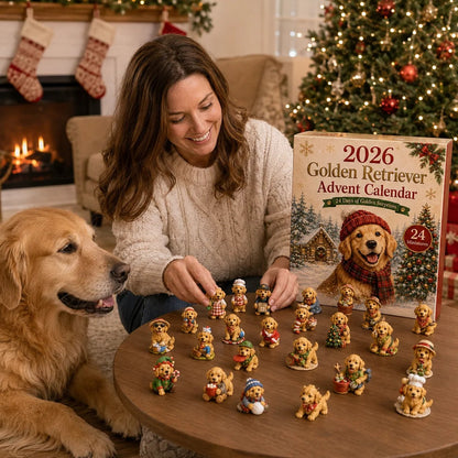 2026 Golden Retriever Advent Calendar 🐕🎄 – 24 Days of Adorable Dog Surprises