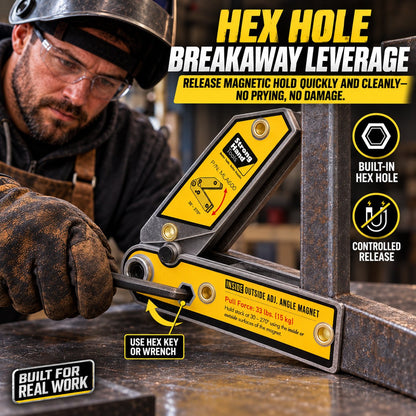Dual Magnet Welding Angle Holder | Adjustable 30–270 Degree Fixture