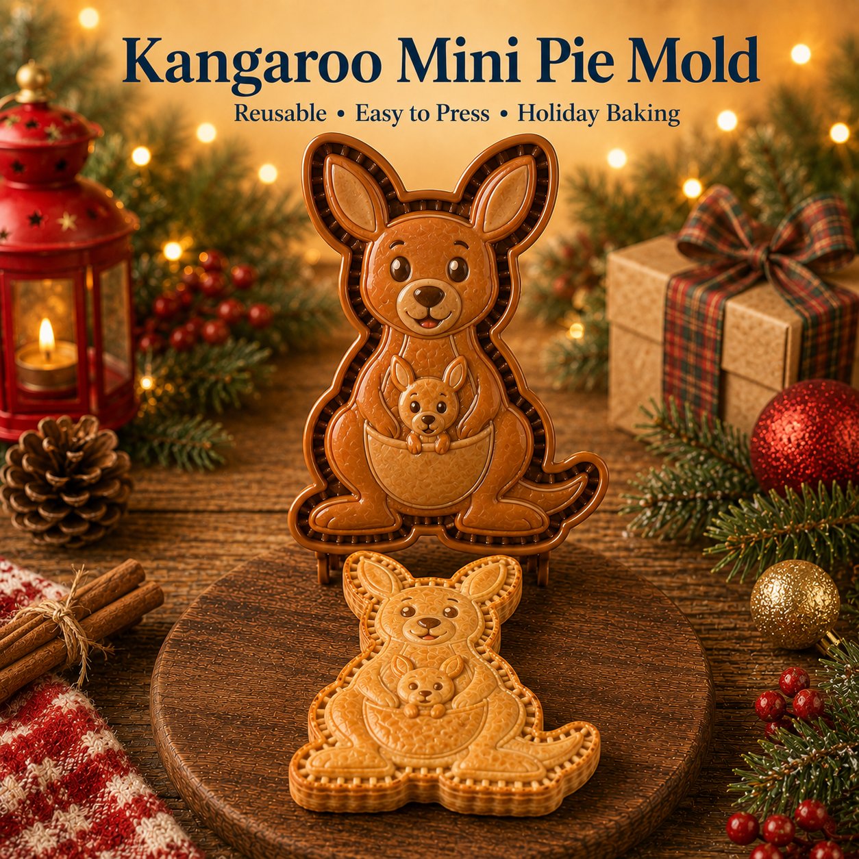 ⏳ Last Day 49% OFF – 🐾 8-Design Animal Mini Pie Mold Collection | Reusable Embossed Molds for Shaping Detailed Highland Cow, Hummingbird, Eagle, Koala & More 🥧✨