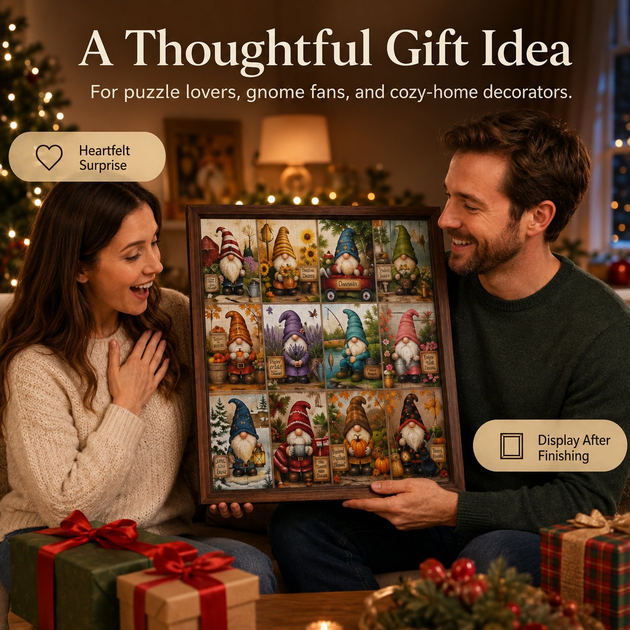 🔥Last Day 49% OFF - 🧙‍♂️🧩Gnome Tales Jigsaw Puzzle 1000 Piece
