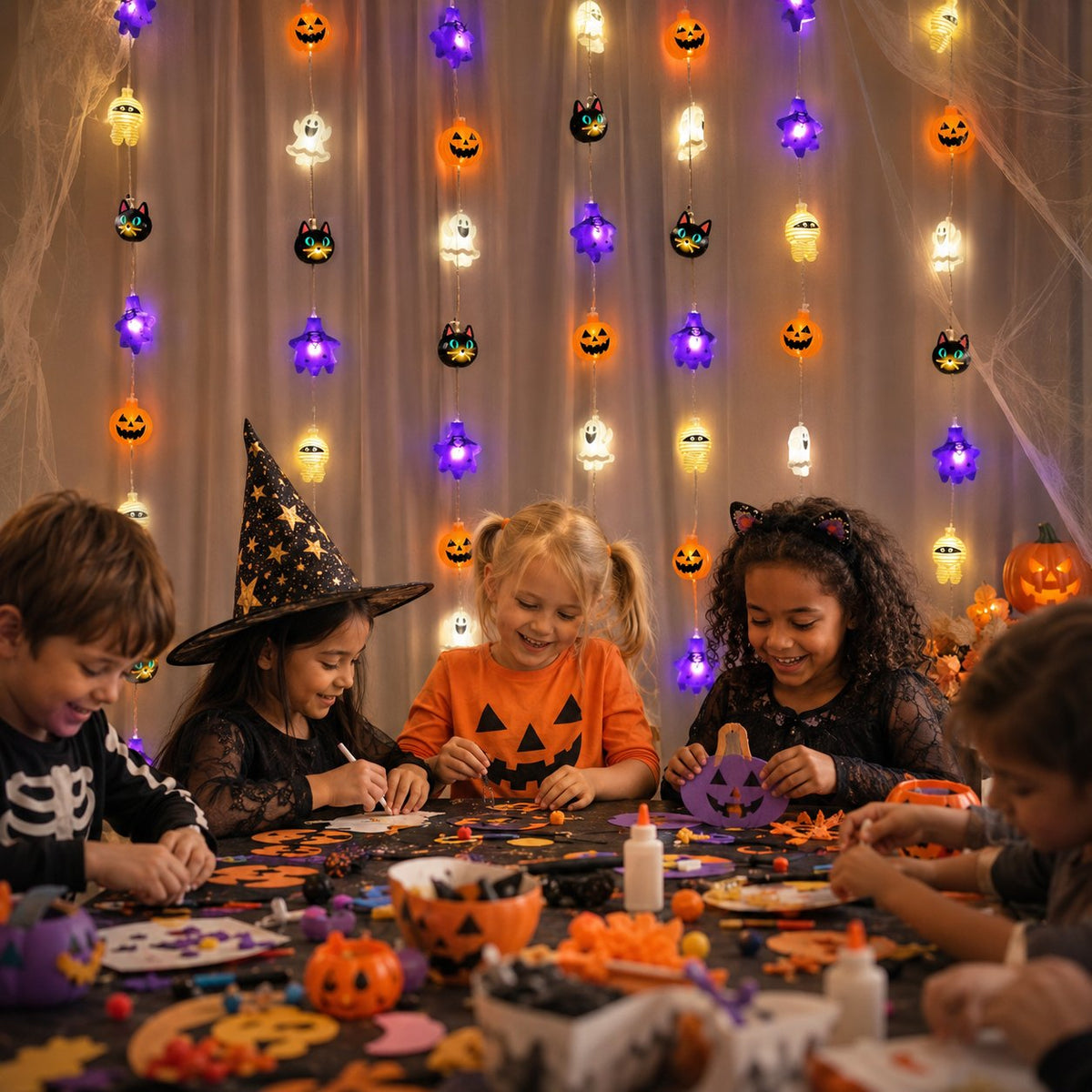 3D Character‐Themed Halloween String Lights|Bring Vivid Festive Glow to Your Halloween Party & Trick‐or‐Treat Night