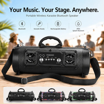 🎤 Portable Wireless Karaoke Bluetooth Speaker – Big Sound, Party Anywhere