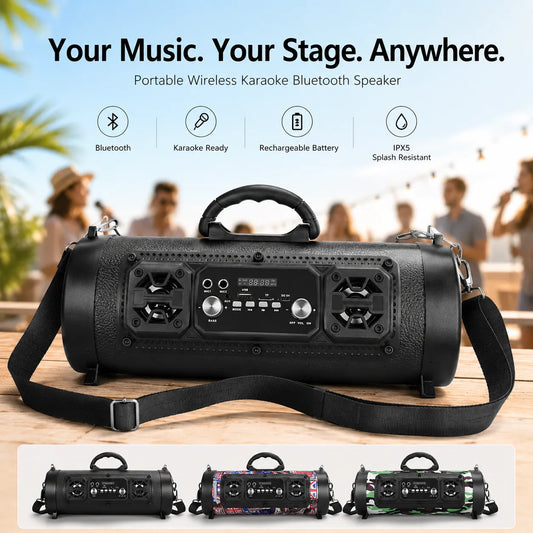 🎤 Portable Wireless Karaoke Bluetooth Speaker – Big Sound, Party Anywhere