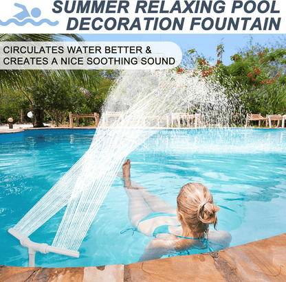 💥Summer Hot Sale 49% off - Pool Fountain for Above-ground Pool & Inground Pool Outdoor Waterfall Spray Installation