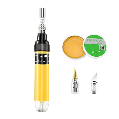 🛠️ 5-in-1 Cordless Butane Soldering Iron – No Outlet Needed