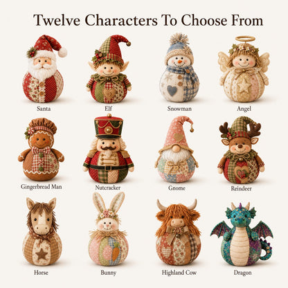 DIY Patchwork Fabric Character Doll Kit