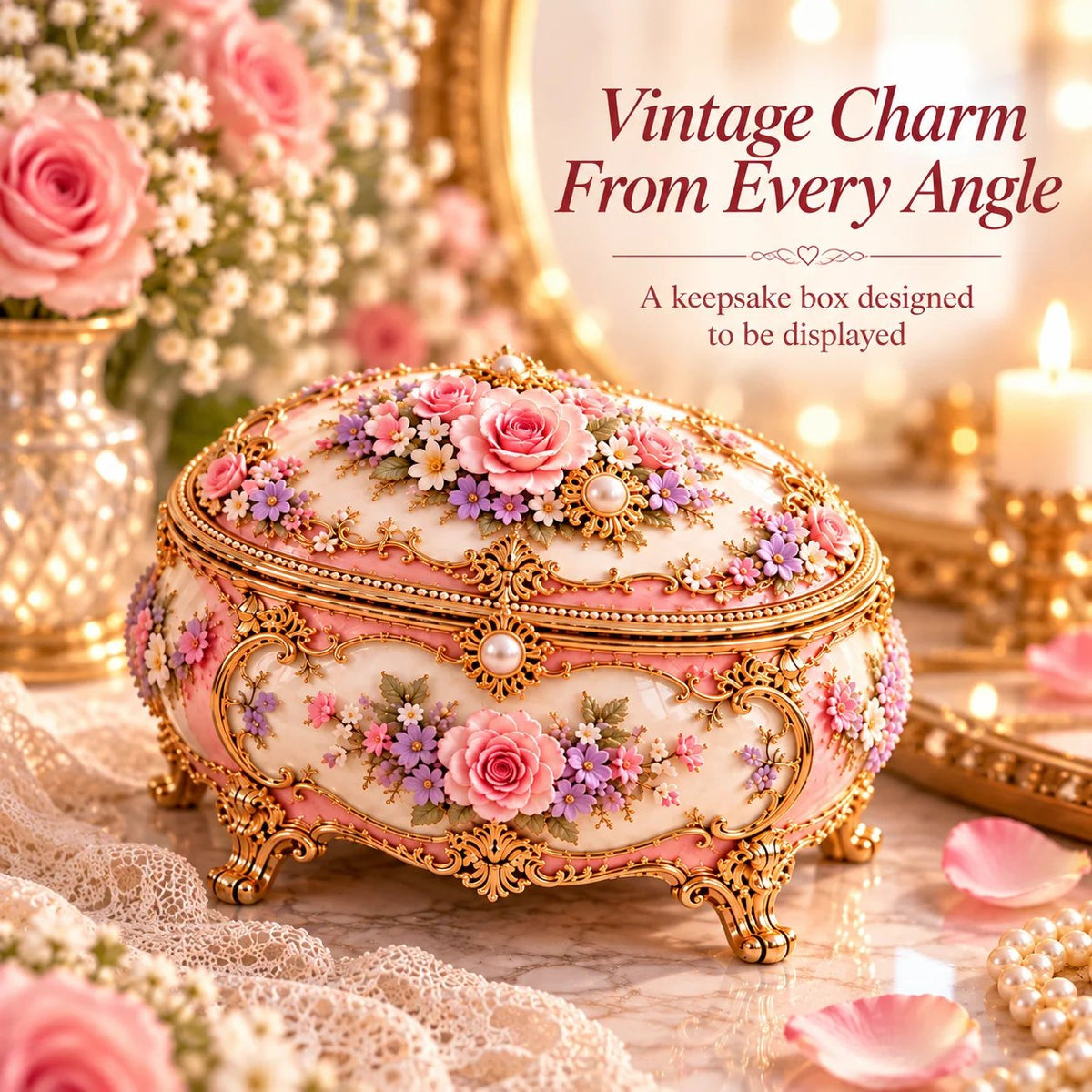 🌸 49% OFF Floral Ballerina Music Box – A Romantic Keepsake With a Magical Butterfly Reveal 🦋