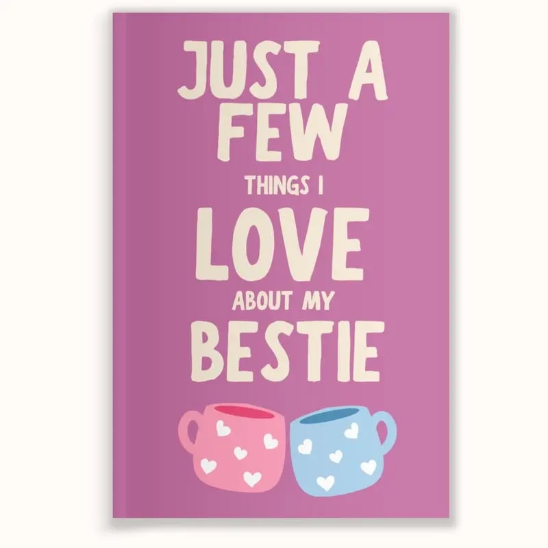 💕📔Just A Few Things I Love About My Bestie - Fill In The Blank Book Gift🎁
