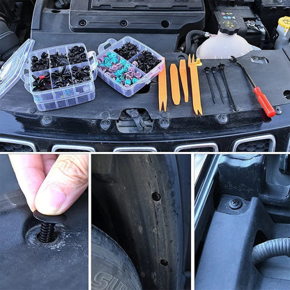 🚗 725PCS Car Push Retainer Clips & Fastener Assortment Kit