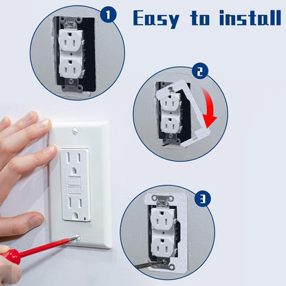 Wall Plate Spacers for Outlets-Metal Flush Fit Device Leveling Plates,
