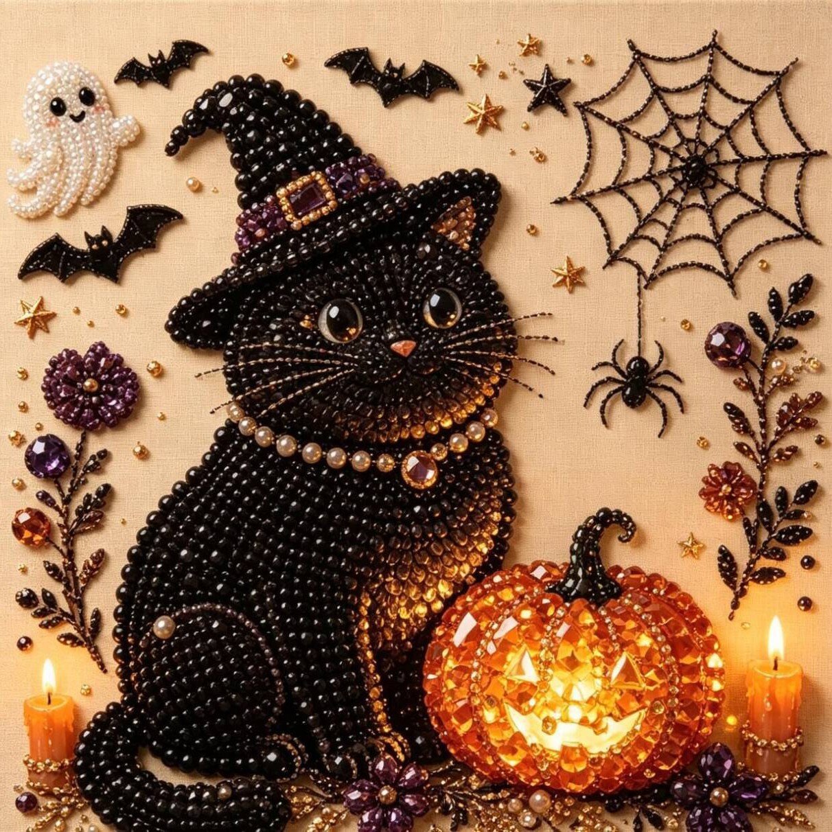 Halloween Pearl Diamond Art DIY Kit—Buy 2 Free Shipping