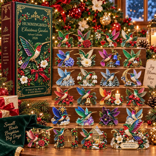 Hummingbird Christmas Garden Advent Calendar 2026 – 24 Nature Miniatures