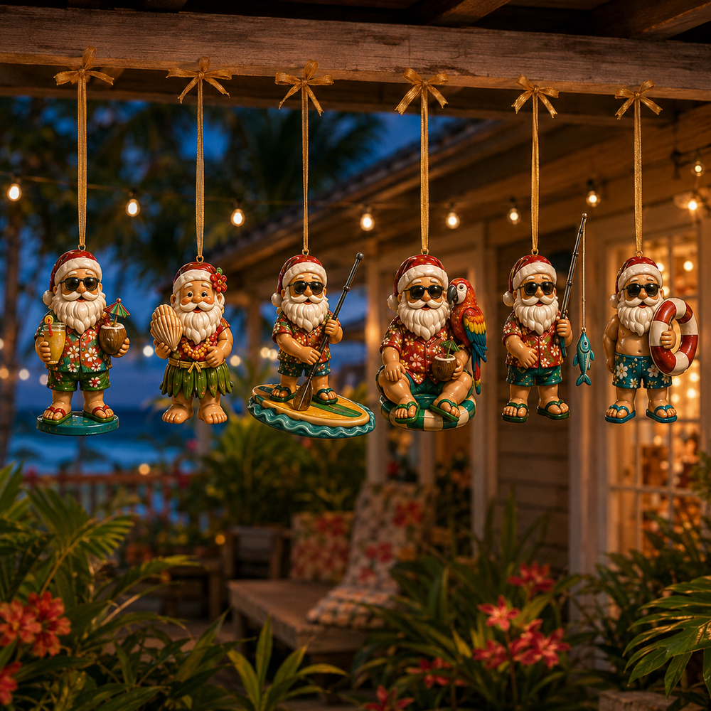 Beach Vacation Santa Advent Calendar details