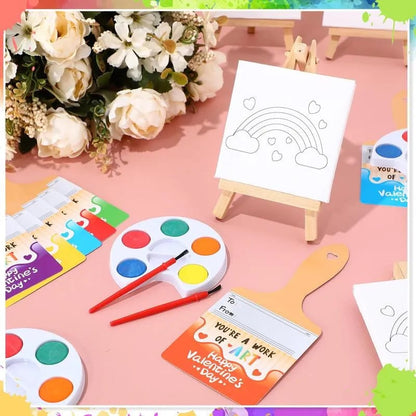 Mini Watercolor Paint Sets For Valentines Day Gifts