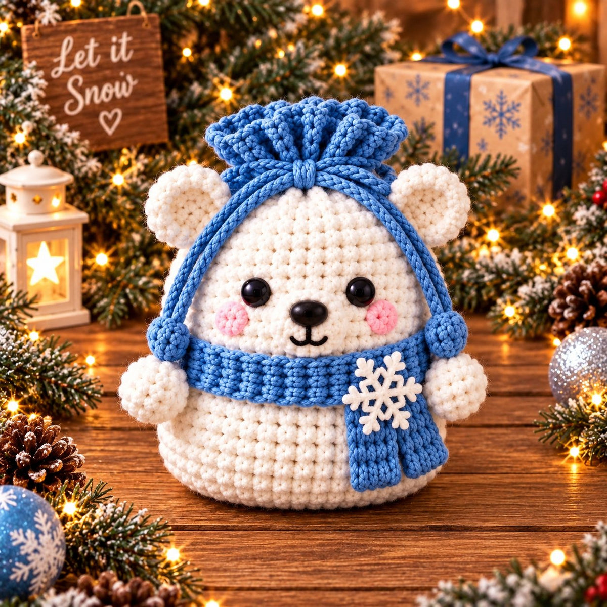 Christmas Crochet Character Gift Pouch – 12 Festive Designs