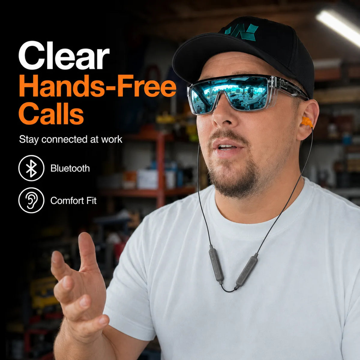 🎧📞 In-ear headphones — Noise Reduction Earplugs & Hands-Free Calling in One!