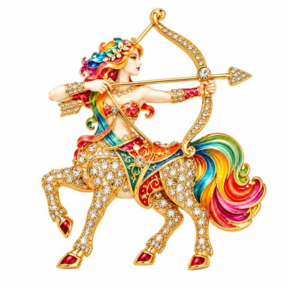 Luxury Zodiac Enamel Brooch – Turn a Simple Blazer into a Statement ✨
