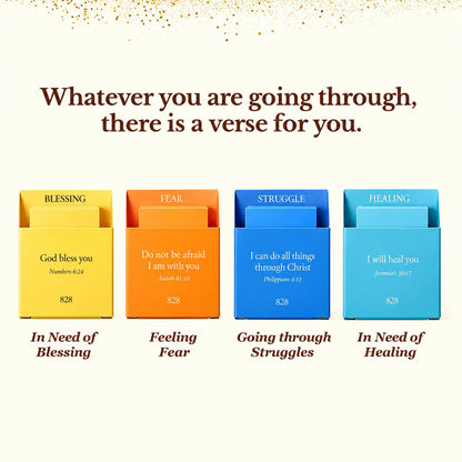 ✝️🙏 828 Verse Box Read Me When You Need Comfort – 108 Bible Verse Cards With 108 Complete Devotionals & Prayers, Thoughtful Christian Gift Set 🎁