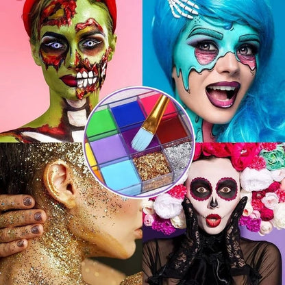 🔥HOT SALE🔥🎃Halloween Early Sale🎨 20-Color Face & Body Oil Paint Palette