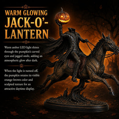 ⏰Limited Stock 60% OFF🎃🏇Midnight Chase Headless Horseman Statue