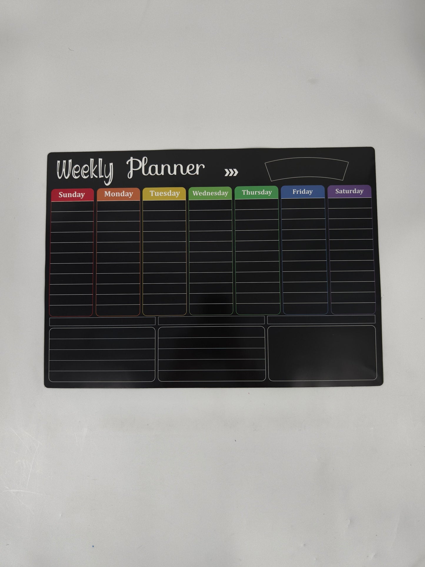 ✨ Black Dry Erase Boards Set - 3 Magnetic Boards for Refrigerator