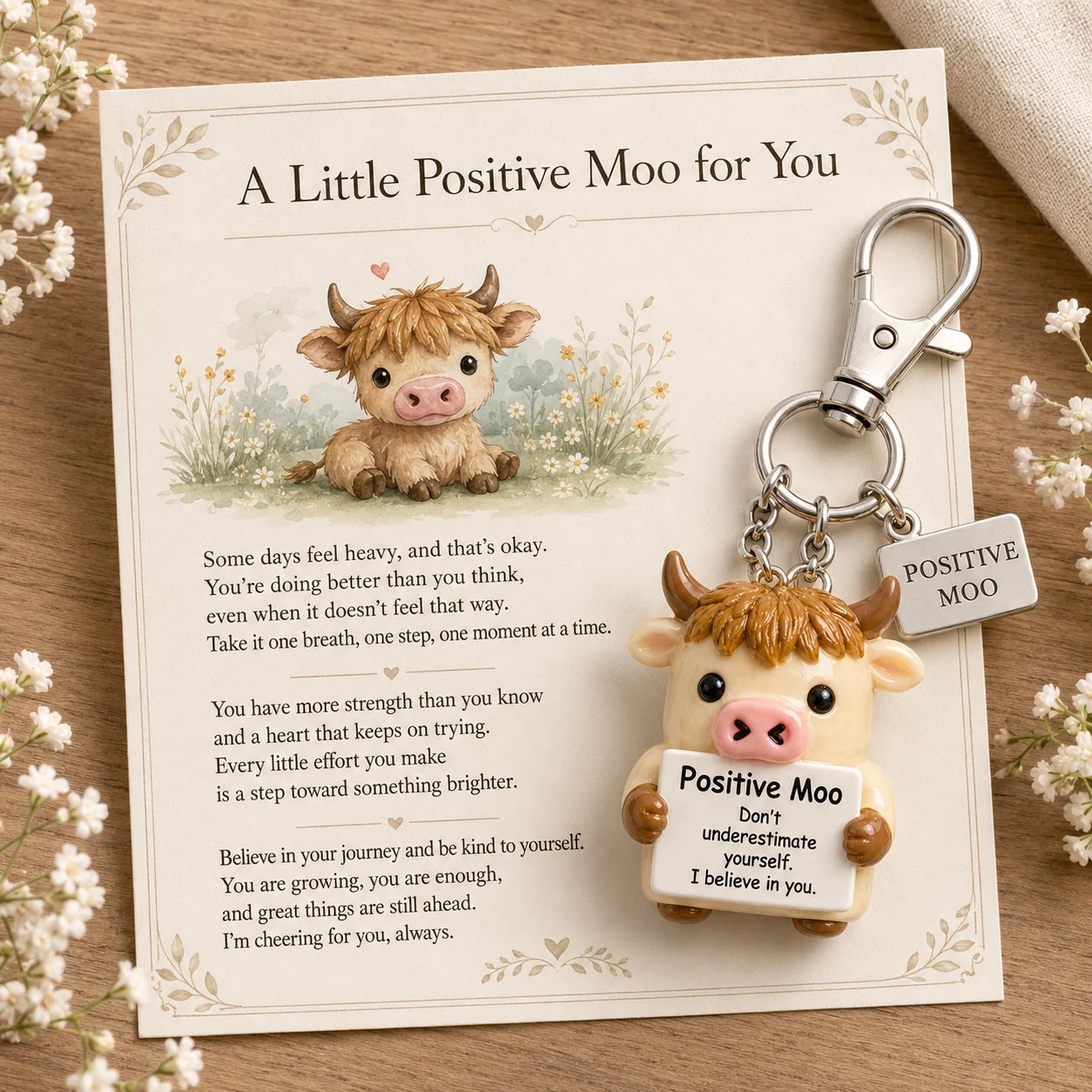 💖 Emotional Support Keychain Collection – A Tiny Reminder You’re Doing Better Than You Think