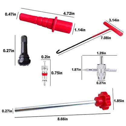 🚗 Quick Change Tire Valve Tool Kit