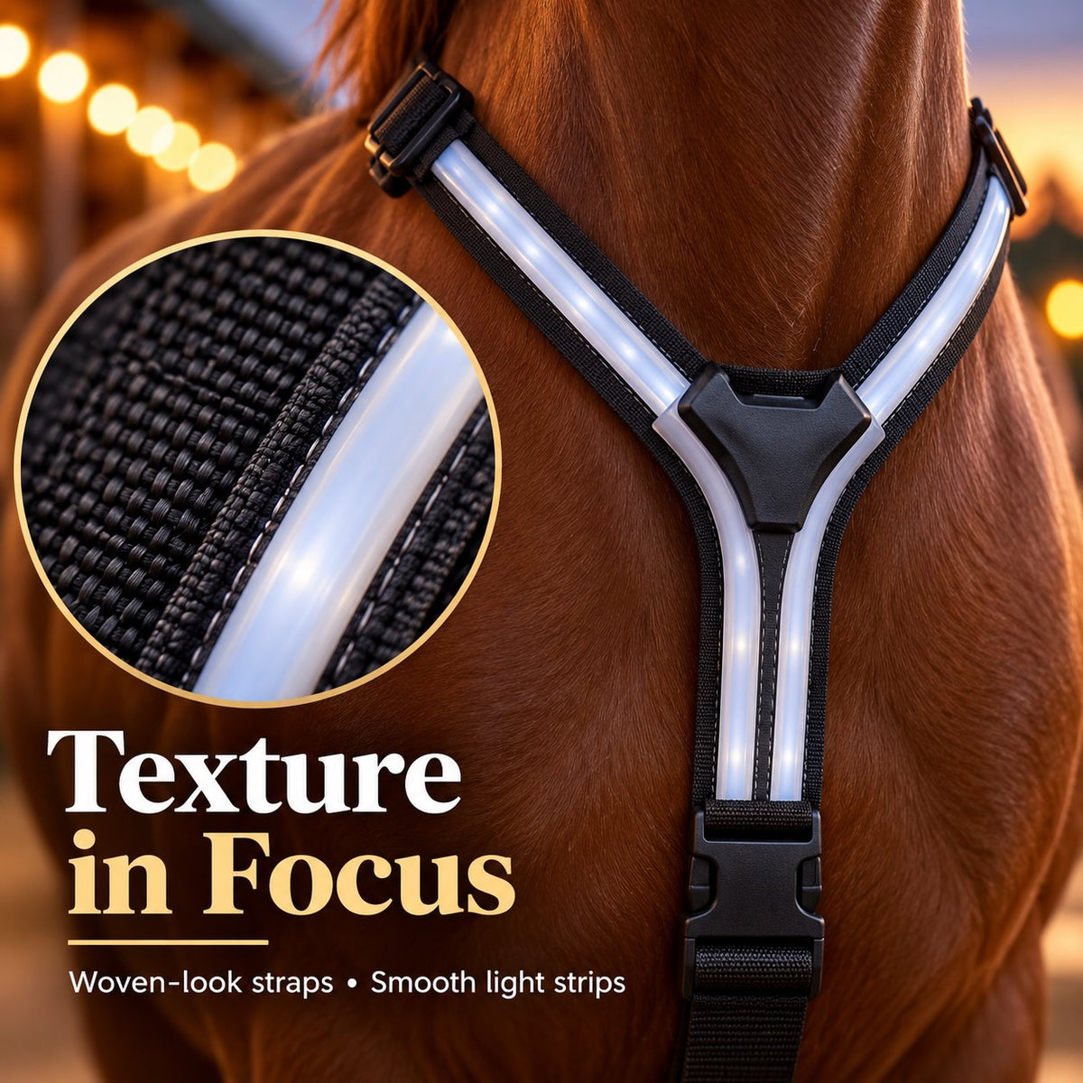 🐴 LED Horse Light Set – Glowing Chest, Leg & Tail Accessories