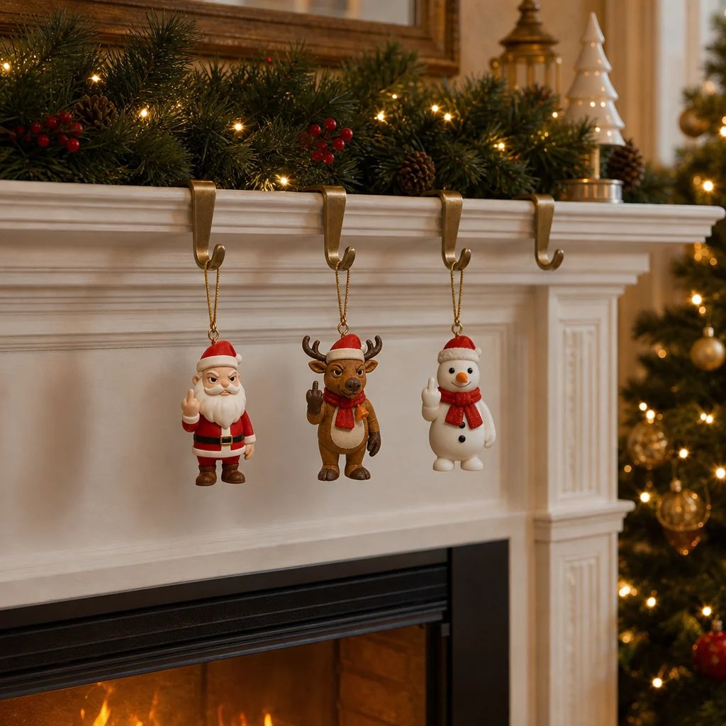 🔥 LAST DAY 49% OFF – 😂🎄 Naughty Christmas Character Ornament Collection