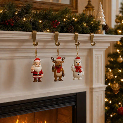 🔥 LAST DAY 49% OFF – 😂🎄 Naughty Christmas Character Ornament Collection