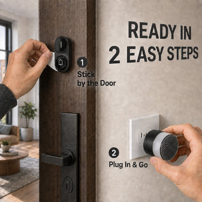 Light-Up Wireless Doorbell & Plug-In Chime